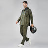 NiceG Men's Raincoat With Waterproof & Fashionable (Green)