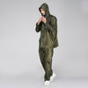 NiceG Men's Raincoat With Waterproof & Fashionable (Green)