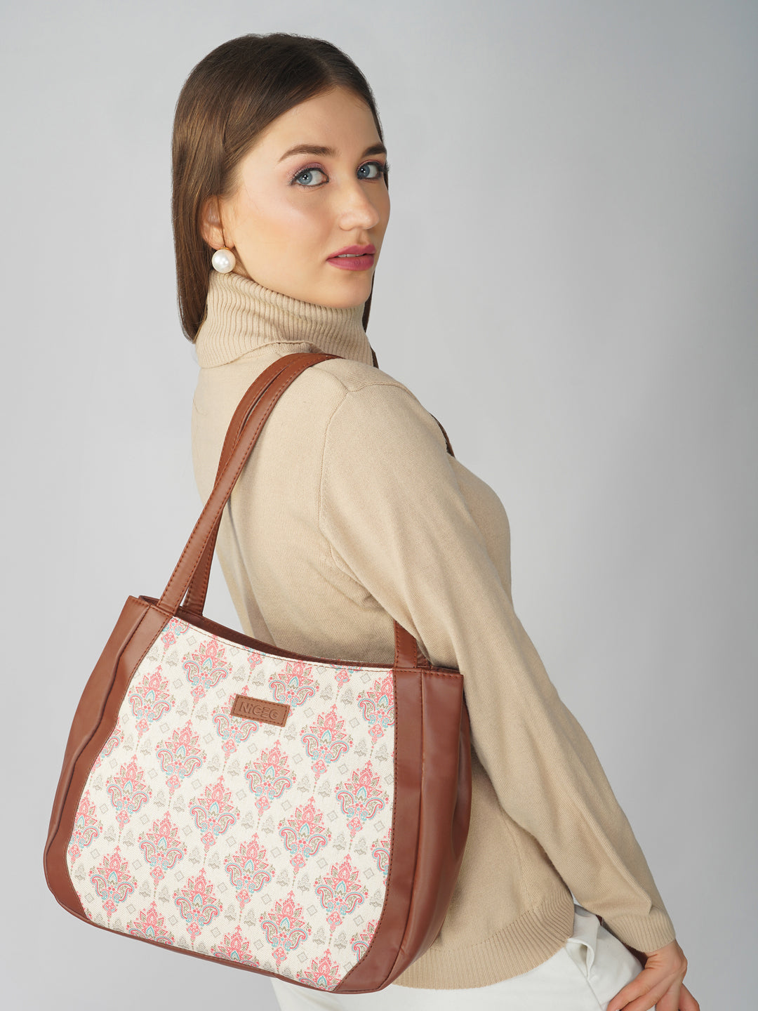 NiceG Orchid Tote Bags For Women & Girls