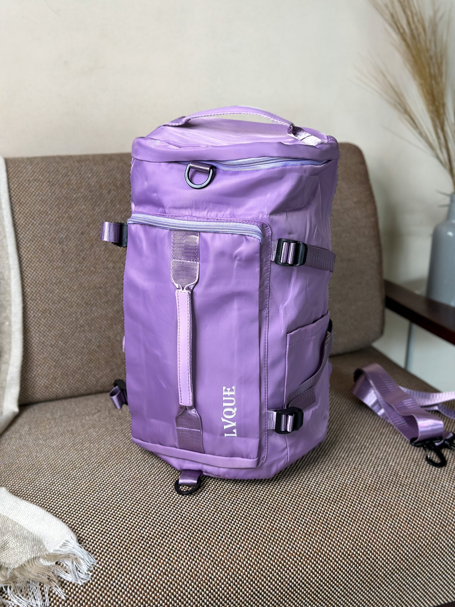 Gym Bag - Buy Sporty Duffel Bag Purple Large Online | Nestasia